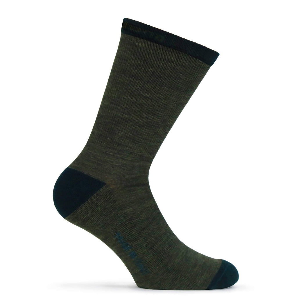 Giordana Merino Wool Sock - Tall Cuff - Olive Green