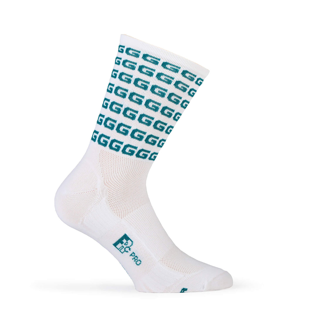 FR-C Tall G Socks - White/Petrol