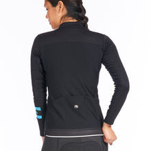 Load image into Gallery viewer, Giordana Womens FR-C Pro Thermal Long Sleeve Jersey - Black/Blue
