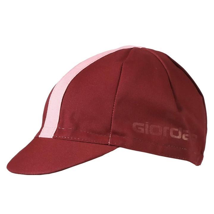 Giordana Cotton Ribbon Cap - Sangria