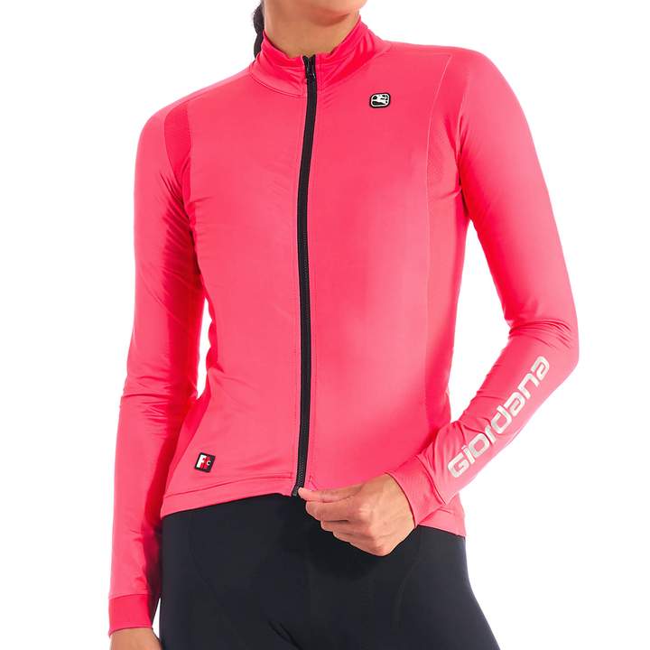 Giordana Womens FR-C Pro Thermal L/S Jersey - Teaberry Pink