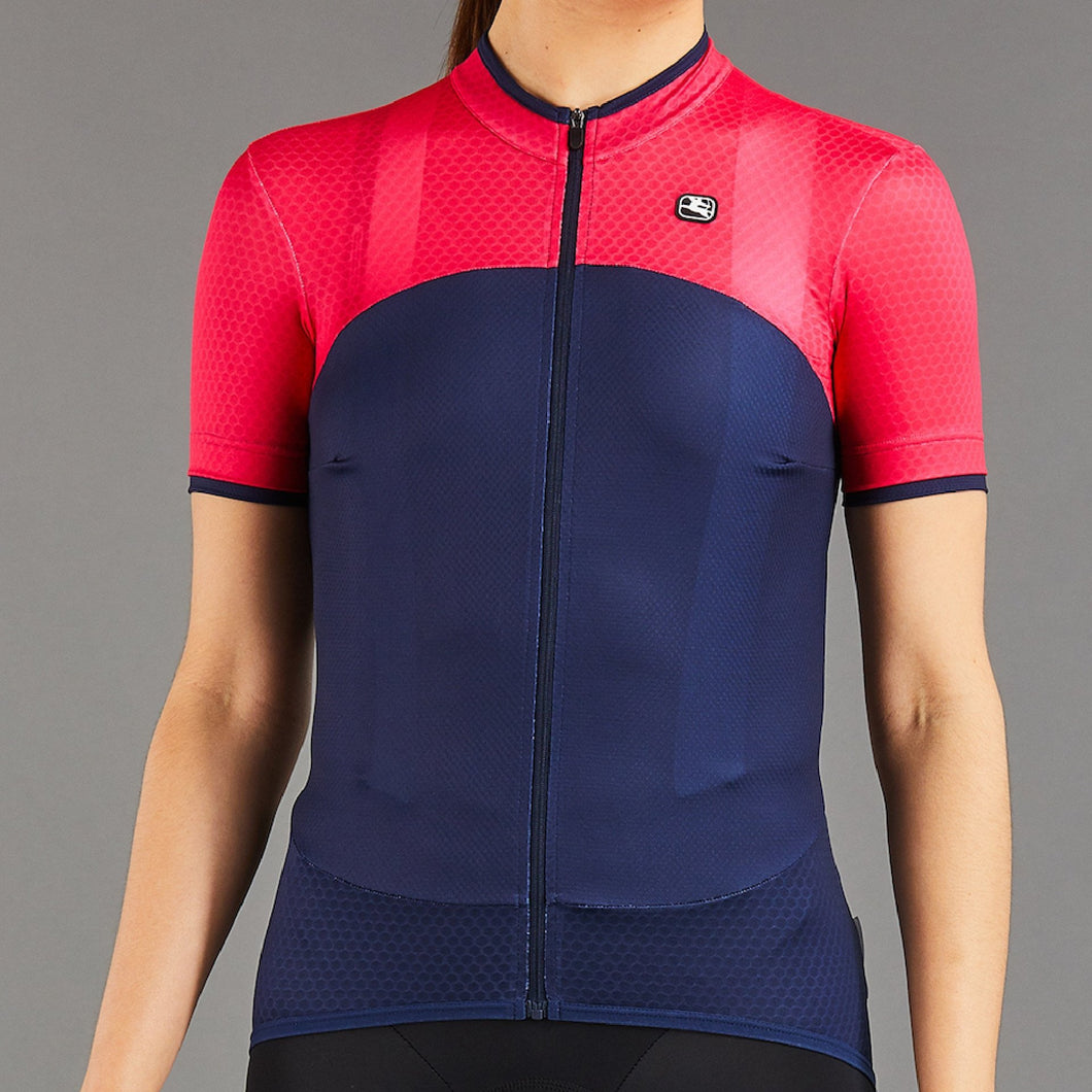 Giordana Women's SilverLine Jersey - Navy/Raspberry