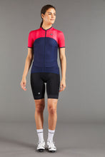 Load image into Gallery viewer, Giordana Women&#39;s SilverLine Jersey - Navy/Raspberry
